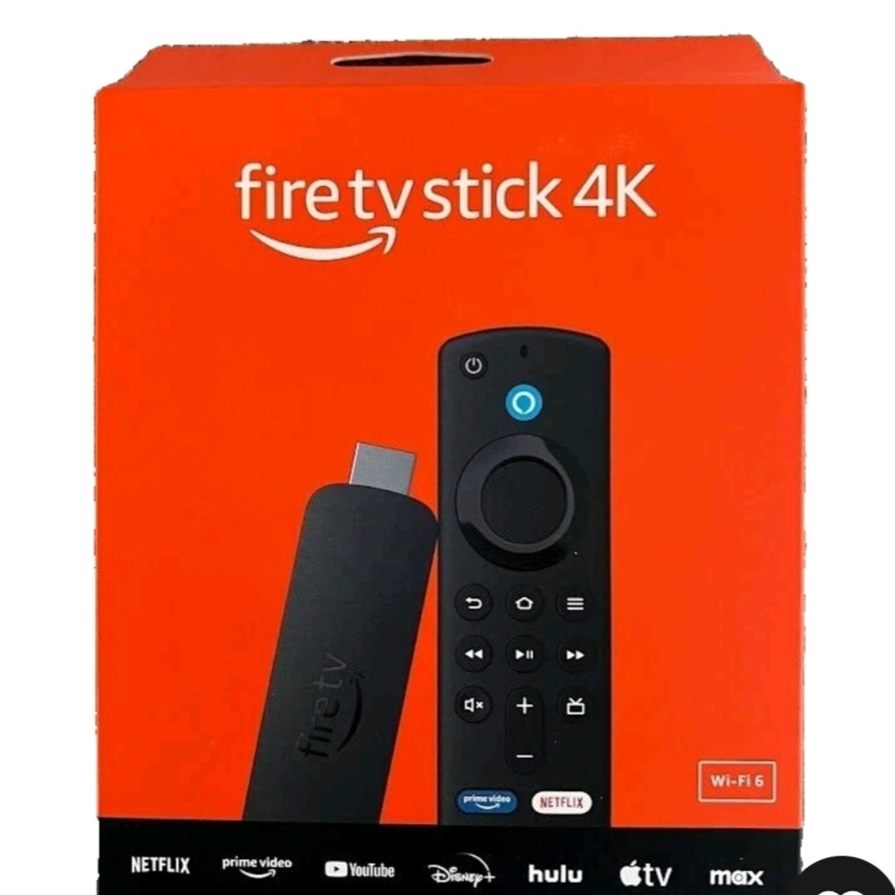 Amazon Black and Red Media Streamer with Alexa